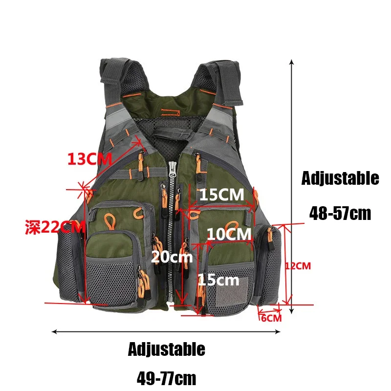 Adjustable Fishing Vest Breath - Outdoor Sport Waterproof Jacket recension och pris