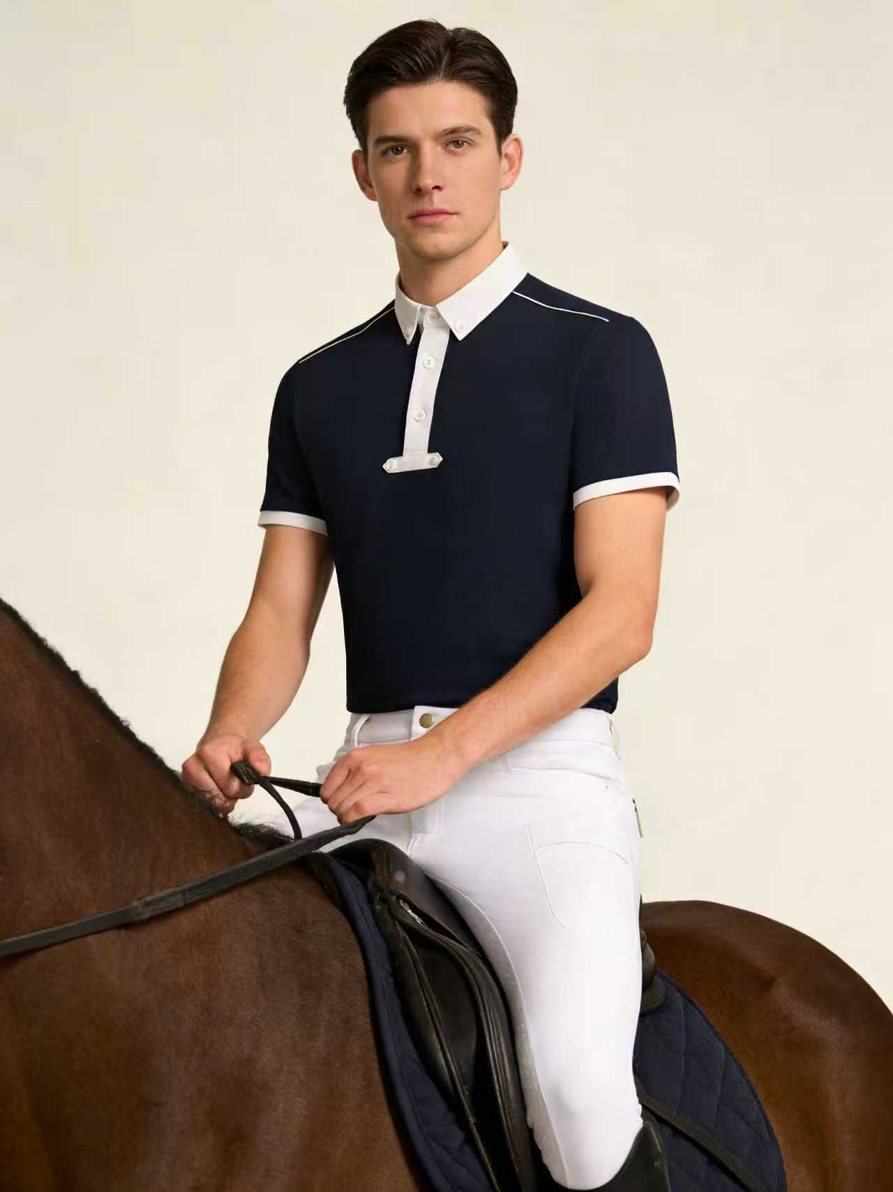 Men's equestrian top knitted p - Polo Shirt Equestrian recension och pris