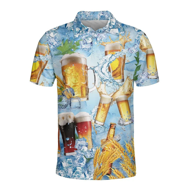 3D Printed Hawaiian Beer Polo  - Polo Shirt Equestrian recension och pris