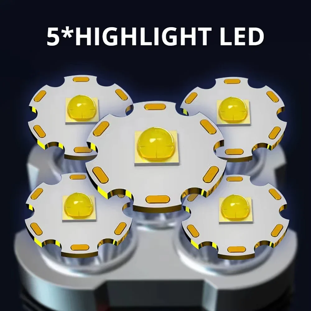 5 LED High Power Led Flashligh - Outdoor Spotlight recension och pris