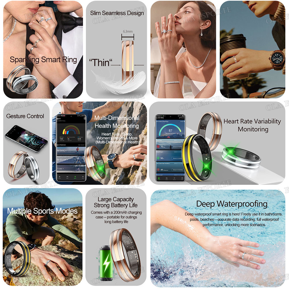 New 6.3mm Thin Smart Ring Heal - Outdoor Sports Activities recension och pris