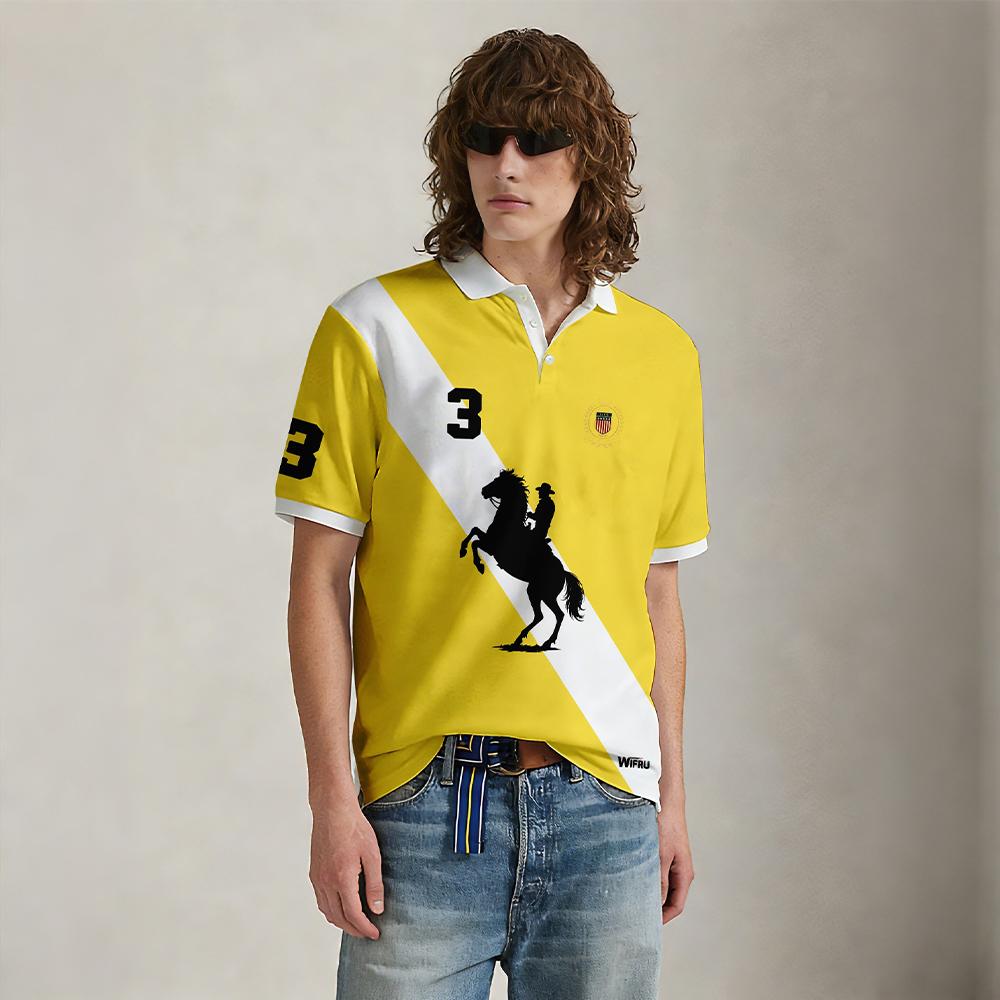 New Black And White Stripe Pol - Polo Shirt Equestrian recension och pris