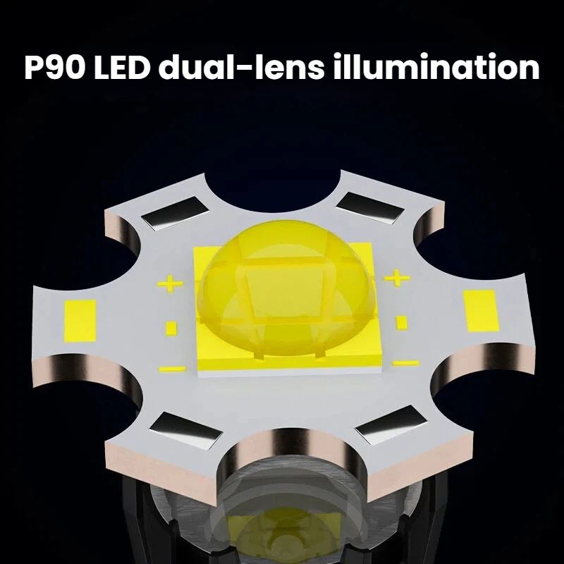 High-power P90 LED Flashlight  - Outdoor Spotlight recension och pris
