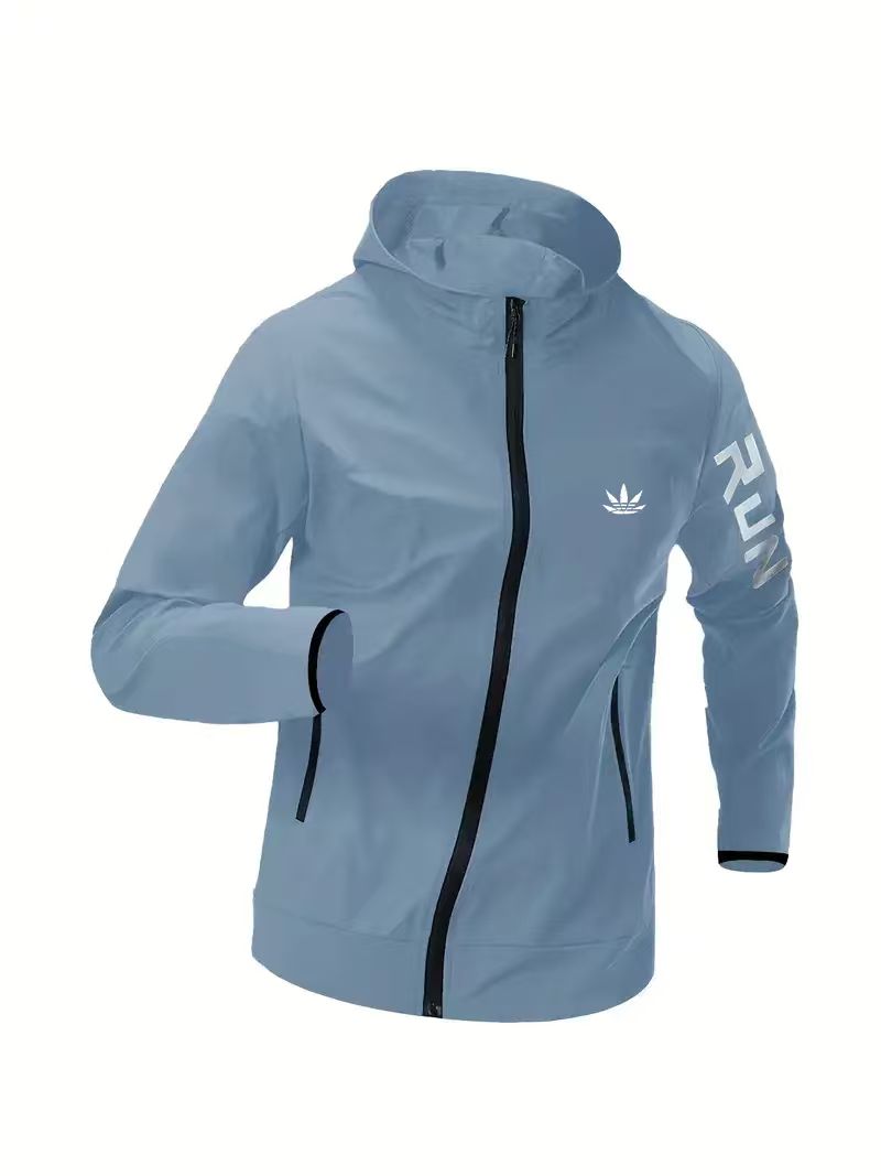 Mens Run Hooded Windbreaker Ja - Outdoor Sport Waterproof Jacket recension och pris