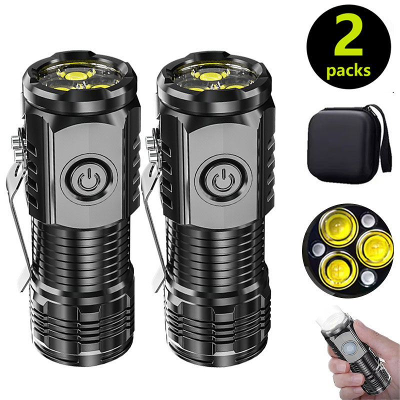 Mini 3LED Flashlight With Pen  - Outdoor Spotlight recension och pris