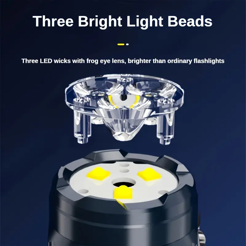 Mini 3LED Flashlight With Pen  - Outdoor Spotlight recension och pris