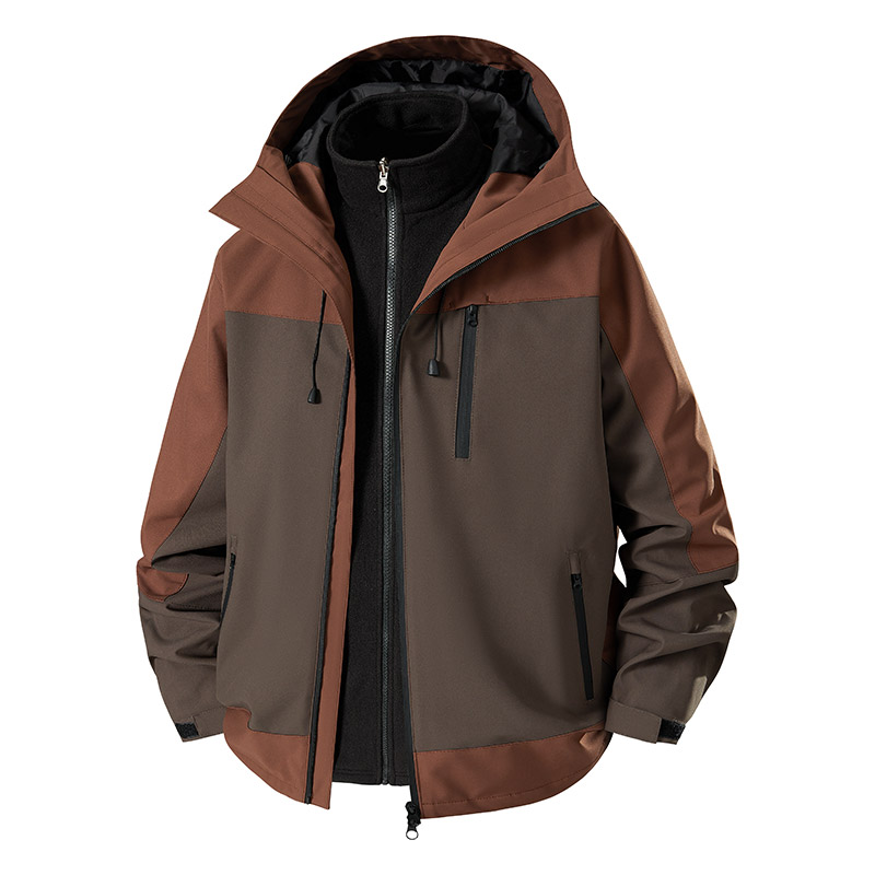 3-in-1 Splicing Mens Hiking Ja - Outdoor Sport Waterproof Jacket recension och pris