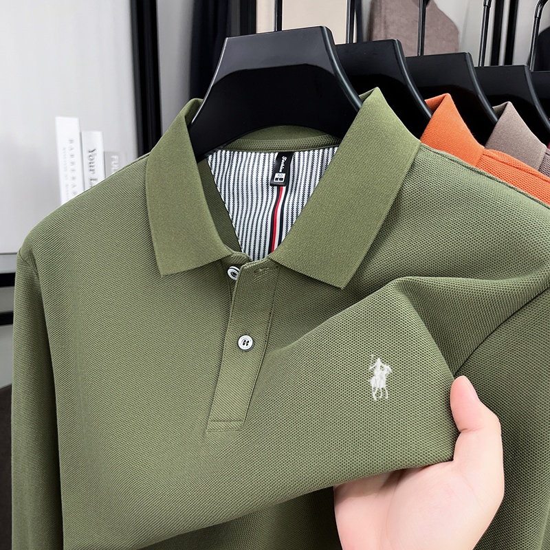 Autumn new men clothing brand  - Polo Shirt Equestrian recension och pris