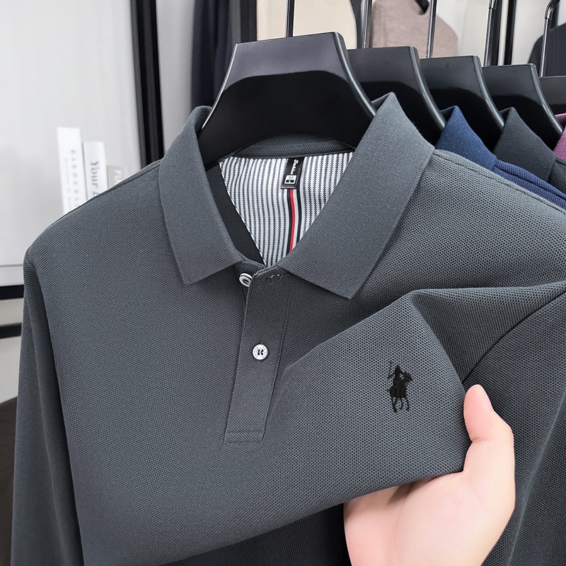Autumn new men clothing brand  - Polo Shirt Equestrian recension och pris